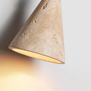 Celako™ Traventi Wall Light | Yellow Travertine Bedroom Lighting