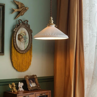 Celako™ Flutella Pendant Light | Ceramic Kitchen Island Lighting