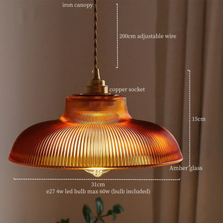 Celako™ Auriglas Pendant Light | Copper Glass Kitchen Island Lighting
