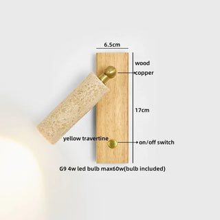 Celako™ Cavita Wall Light | Travertine Living Room Lighting