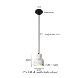 Celako™ Tessario Pendant Light | Terrazzo Bedroom Lighting