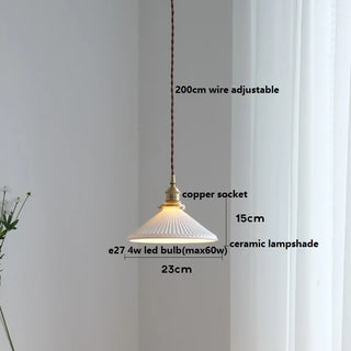 Celako™ Kaolin Pendant Light | Ceramic Dining Room Lighting
