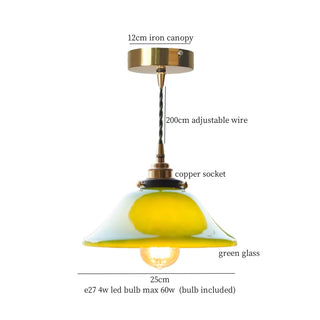 Celako™ Auricone Pendant Light | Glass Vintage Bedroom Lighting