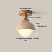 Yellow travertine 1