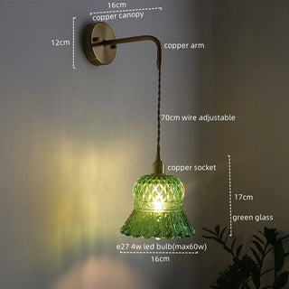 Celako™ Catena Wall Light | Copper Glass Dining Room