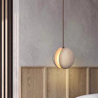 Celako™ Sedara Pendant Light | Yellow Travertine Kitchen Island Lighting