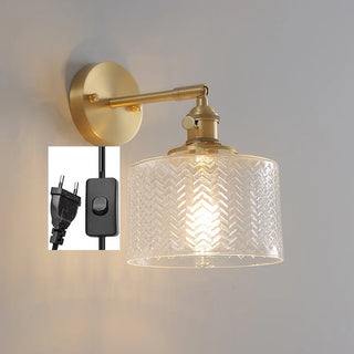 Celako™ Virida Wall Light | Copper Glass Bedroom Lighting