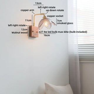 Celako™ Fiorina Wall Light | Glass Bedroom Lighting