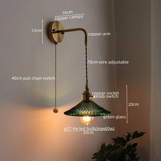 Celako™ Cateno Wall Light | Copper Glass Living Room Lighting