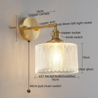 Celako™ Verrel Wall Light | Green Glass Bedroom