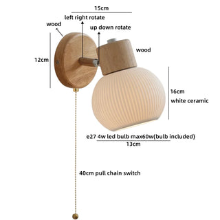 Celako™ Ceranox Wall Light | Ceramic Bedroom Lighting