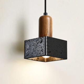 Celako™ Basalti Pendant Light | Black Travertine Kitchen Island Lighting
