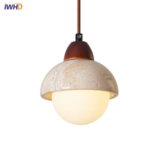 Celako™ Nuvora Pendant Light | Travertine Dining Room Lighting
