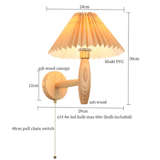 Celako™ Ivoura Wall Light | PVC Wood Living Room Lighting