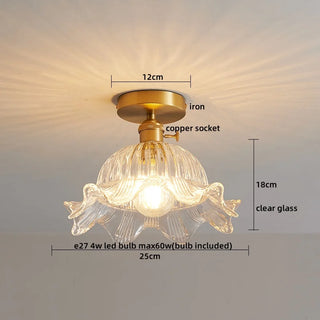 Celako™ Opalith Ceiling Light | Glass Stone Living Room Lighting