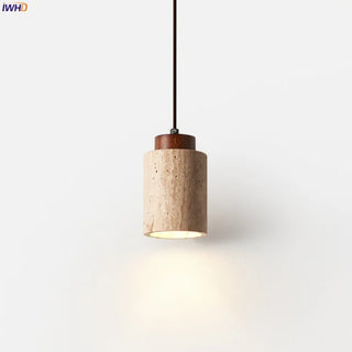 Celako™ Colonnade Pendant Light | Yellow Travertine Kitchen Island Lighting