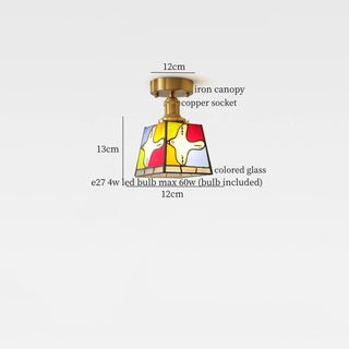 Celako™ Aviore Ceiling Light | Colored Glass Living Room Lighting