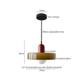 Celako™ Vitresse Pendant Light | Glass Kitchen Island Lighting