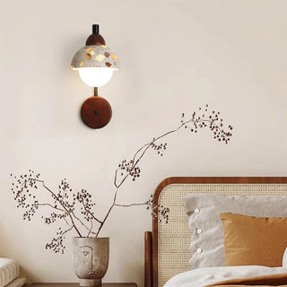 Celako™ Vetaro Wall Light | Glass Terrazzo Bedroom Lighting
