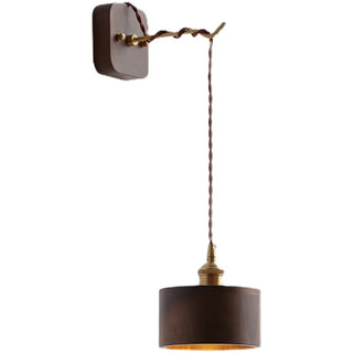 Celako™ Velura Wall Light | Walnut Bedside Lighting