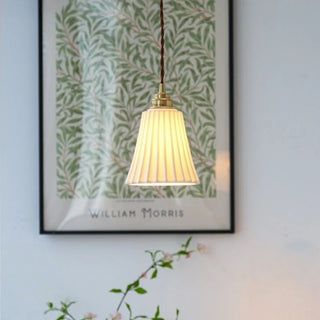 Celako™ Biancera Pendant Light | White Ceramic Bedroom Lighting