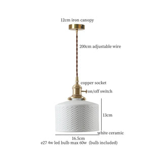 Celako™ Cuprida Pendant Light | Ceramic Kitchen Island Lighting