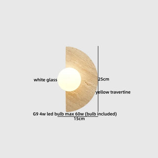 Celako™ Tavene Wall Light | Stone Wood Japanese Style