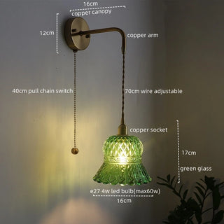 Celako™ Catena Wall Light | Copper Glass Dining Room