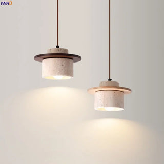 Celako™ Colessa Pendant Light | Yellow Travertine Kitchen Island Lighting