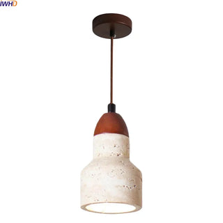 Celako™ Calizza Pendant Light | Yellow Travertine Bedroom Lighting