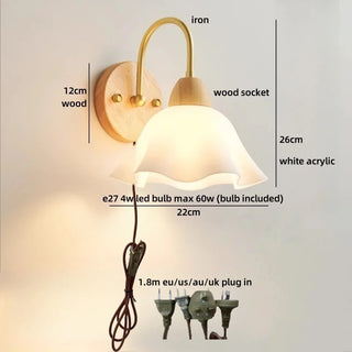 Celako™ Elowen Wall Light | Wood Hallway Lighting