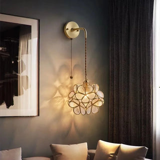 Celako™ Cupreia Wall Light | Copper Glass Bedroom Lighting