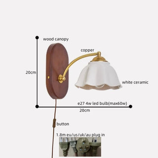 Celako™ Mokudo Wall Light | Copper Bedside Lighting
