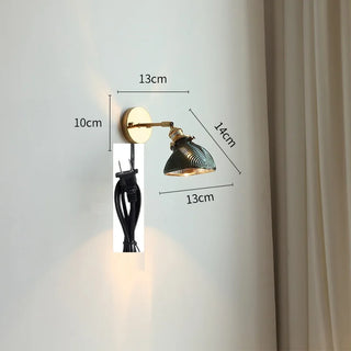 Celako™ Vitrio Wall Light | Copper Bedside Lighting