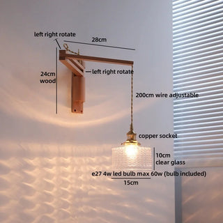 Celako™ Florent Wall Light | Glass Bedroom Lighting