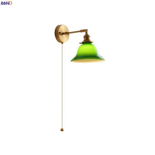 Celako™ Cuprelux Wall Light | Copper Glass Bedroom Lighting