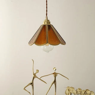 Celako™ Azuric Pendant Light | Blue Glass Bedroom Lighting