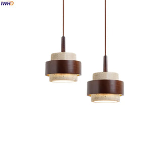 Celako™ Lapideo Pendant Light | Yellow Travertine Kitchen Island Lighting