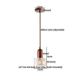 Celako™ Terzia Pendant Light | Terrazzo Wabi Sabi Bedroom Lighting