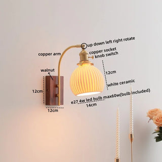Celako™ Auredo Wall Light | Copper Bedside Lighting