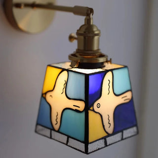 Celako™ Aurina Wall Light | Stained Glass Bedside Lighting