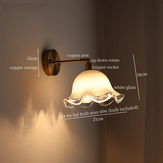 Celako™ Opalier Wall Light | Glass Vintage Living Room Lighting