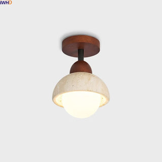 Celako™ Tiboro Ceiling Light | Yellow Travertine Wabi Sabi Style