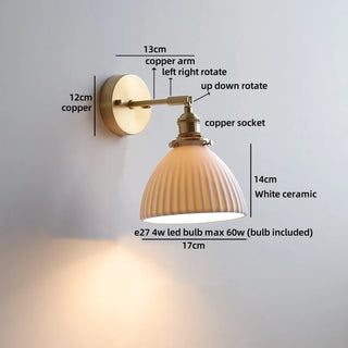 Celako™ Lumori Wall Light | Copper Bedside Lighting