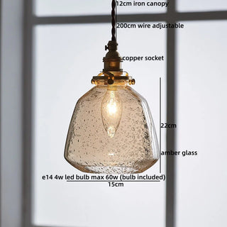 Celako™ Kintsugi Pendant Light | Glass Bedroom Lighting