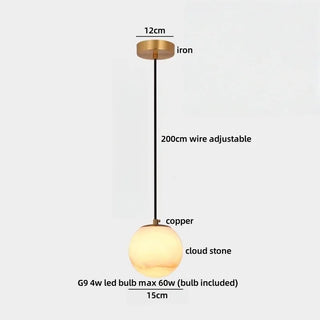 Celako™ Nephea Pendant Light | Cloud Stone Dining Room Lighting