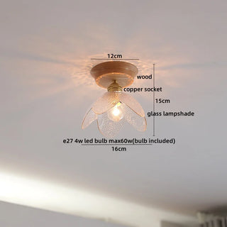 Celako™ Mokuto Ceiling Light | Glass Copper Nordic/Japanese/Modern