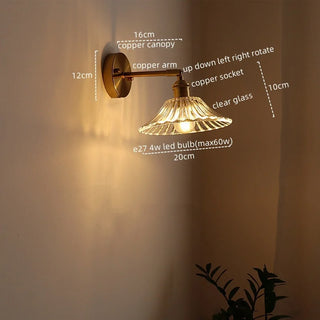 Celako™ Lustral Wall Light | Glass Bedroom Lighting