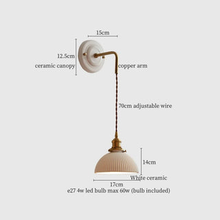 Celako™ Perfora Wall Light | Ceramic Bedroom Lighting