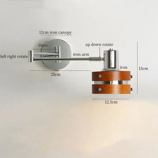 Celako™ Ferrowood Wall Light | Iron Wood Bedroom Lighting